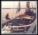 Marco's boat tied up at Ambes
